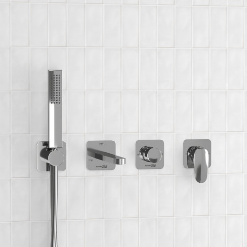 Смеситель для ванны WasserKRAFT Weida A3151.268.270.271.087.103 Хром латунь встраиваемый