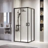Душевой уголок RGW Passage PA-39B 100x100 03083900-14 профиль Черный стекло прозрачное