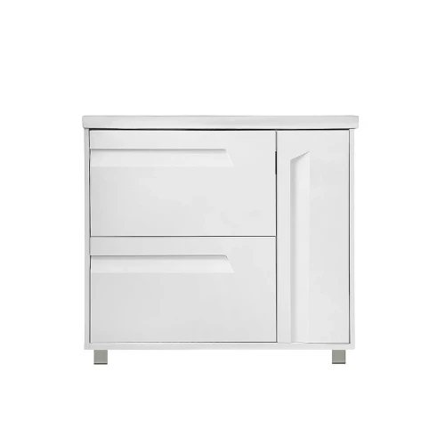 Тумба с раковиной Azario Элегия 90/2 CS00106447 цвет Белый матовый
