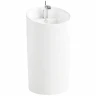 Раковина CeramaLux 46 P7030L Белая фаянс напольный