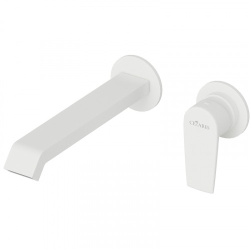 Смеситель для раковины Cezares Nautic NAUTIC-BLI2-BIO Белый матовый латунь встраиваемый