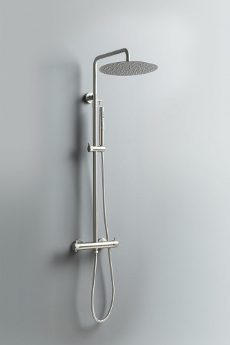 Душевая система Allen Brau Fantasy 5.11001-BN с термостатом Никель брашированный латунь на стену