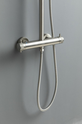 Душевая система Allen Brau Fantasy 5.11001-BN с термостатом Никель брашированный латунь на стену