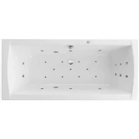 Акриловая ванна Excellent Aquaria Lux Slim 180x80 WAEX.AQU18S.ULTRA.CR цвет Белый с гидромассажем форсунки Хром