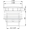 Донный клапан Bette B580-000 Белый