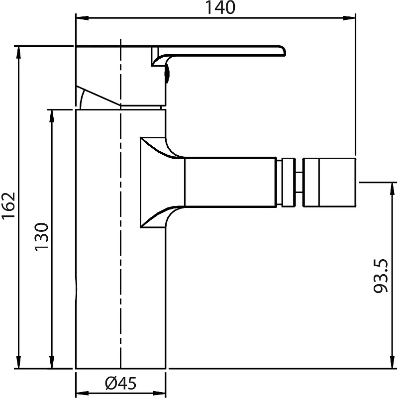 Смеситель для биде Koller Pool Kvadro Arc KA0300