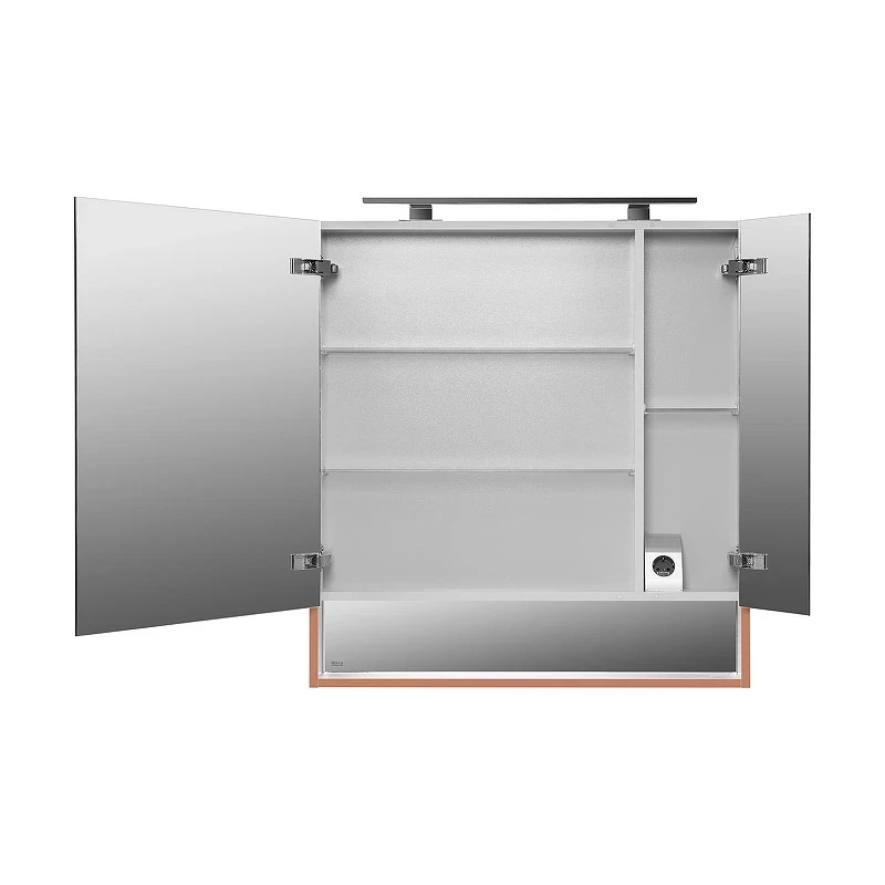 Зеркальный шкаф Roca The Gap Original 80 ZRU9307842 с подсветкой цвет Терракот