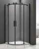 Душевой уголок Good Door Galaxy R-TD-90-C-B 90x90 профиль Черный стекло прозрачное