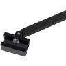 Душевая перегородка Cezares Liberta 100 LIBERTA-L-1-TB-100-BR-NERO профиль Черный матовый стекло бронзовое
