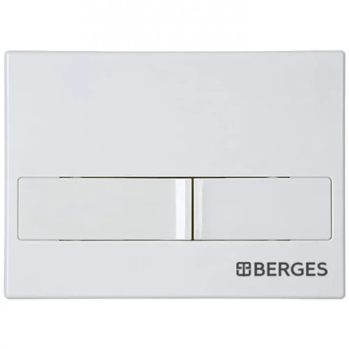 Комплект унитаза с инсталляцией Berges Novum 042452 с сиденьем Микролифт и Белой клавишей смыва фарфор подвесной