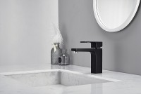 Смеситель для раковины Kaiser Elite 01011-2 Черный матовый