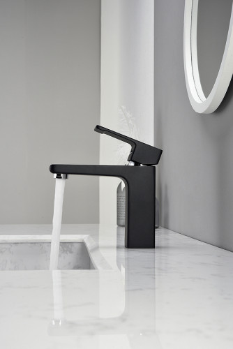 Смеситель для раковины Kaiser Elite 01011-2 Черный матовый