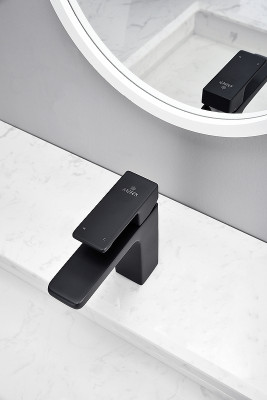 Смеситель для раковины Kaiser Elite 01011-2 Черный матовый