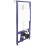 Унитаз с инсталляцией Ceramicanova Vogue CN4008T + Berges Novum L5 040215 с сиденьем Микролифт и Черной матовой клавишей смыва