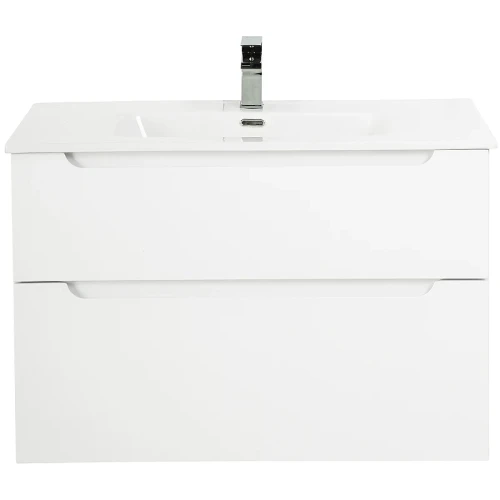 Тумба под раковину BelBagno Etna-H60 80 ETNA-H60-800-2C-SO-BL-P подвесная Bianco Lucido МДФ / ЛДСП