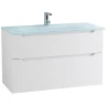 Тумба под раковину BelBagno Etna-H60 80 ETNA-H60-800-2C-SO-BL-P подвесная Bianco Lucido МДФ / ЛДСП