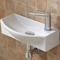 Раковина WeltWasser Aisbach 7946 GL-WT R 45 10000008695 Белая глянцевая фаянс подвесная