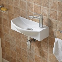 Раковина WeltWasser Aisbach 7946 GL-WT R 45 10000008695 Белая глянцевая фаянс подвесная