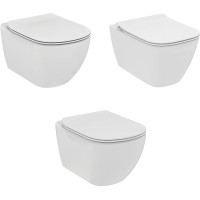 Комплект унитазов Ideal Standard Tesi TT00004 с сиденьем Микролифт фарфор подвесной
