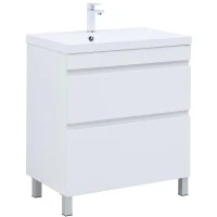 Тумба под раковину Aquanet Нота New 75 344144 Белый глянец