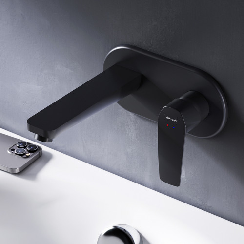 Смеситель для раковины AM.PM Gem F90A72222 Черный матовый латунь встраиваемый