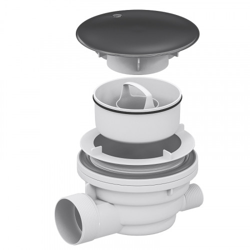 Сифон для душевого поддона RGW Velplex QYD-01 39241101-02 Графит