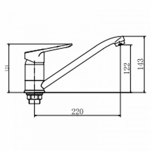 Смеситель для кухни Fashun A4907 цвет Хром
