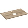 Столешница под раковину Cersanit Wood 80 64188 Орех матовый искусственный камень (литьевой мрамор)