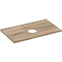 Столешница под раковину Cersanit Wood 80 64188 Орех матовый искусственный камень (литьевой мрамор)