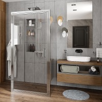 Душевой уголок WasserKRAFT Salm 100x100 27I42 профиль Хром стекло прозрачное