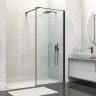 Душевая перегородка Vincea Walk-In 80 VSW-1HS800CLB профиль Черный матовый стекло прозрачное