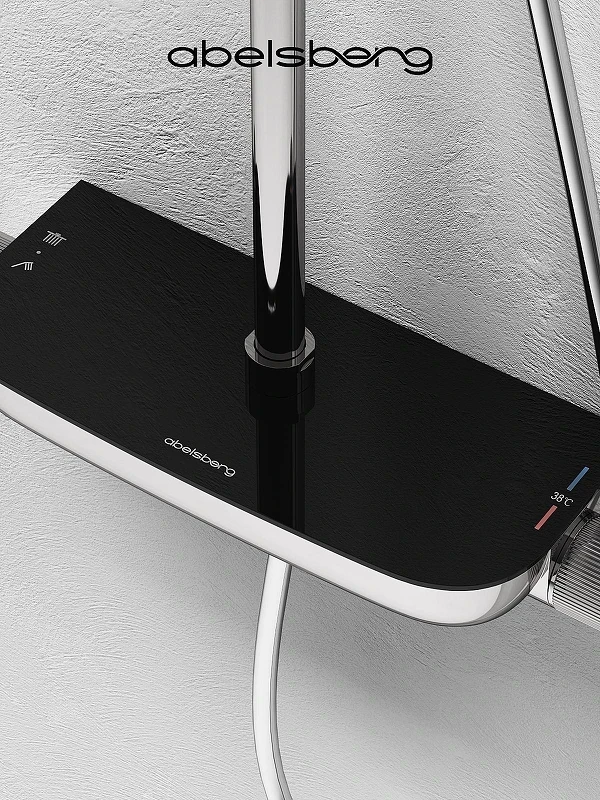 Душевая система Abelsberg Lineara SNS52790CH с термостатом цвет Глянцевый хром