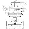 Смеситель для ванны Hansgrohe Vernis Shape 71453000 Хром латунь на стену
