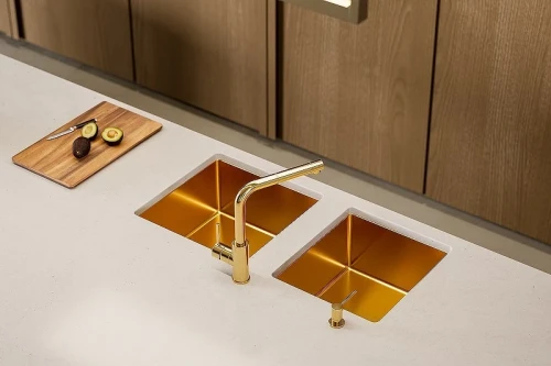 Смеситель для кухни Alveus Zeos P Monarch Bronze 1136503 Бронза латунь