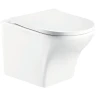 Комплект унитаза с инсталляцией WeltWasser AMBERG 497 + ODENBACH 004 GL-WT + AMBERG RD-BL 10000006651 цвет Белый глянцевый с сиденьем Микролифт и клавишей смыва цвет Черный