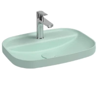 Раковина встраиваемая сверху Isvea Infinity 55 10NF50055-2T цвет Мятно-зеленый матовый