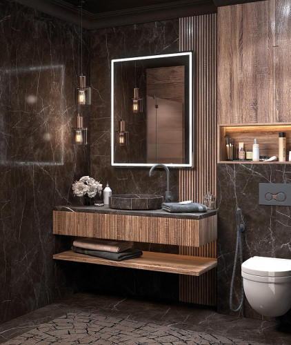 Зеркало Vigo Roberta Comfort 80 168 с подсветкой с бесконтактным выключателем и подогревом