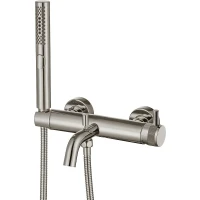 Смеситель для ванны Allen Brau Priority 5.31D10-BN Никель брашированный латунь на стену