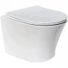 Унитаз Ceruttispa Adige Aria MW CT9245 подвесной Белый матовый с сиденьем Микролифт фарфор подвесной