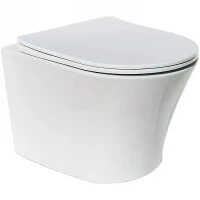 Унитаз Ceruttispa Adige Aria MW CT9245 подвесной Белый матовый с сиденьем Микролифт фарфор подвесной
