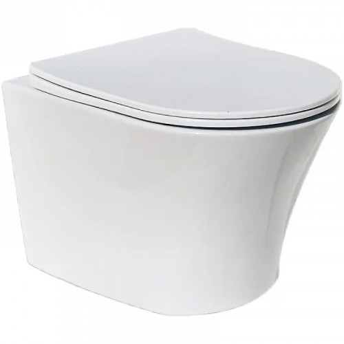 Унитаз Ceruttispa Adige Aria MW CT9245 подвесной Белый матовый с сиденьем Микролифт фарфор подвесной