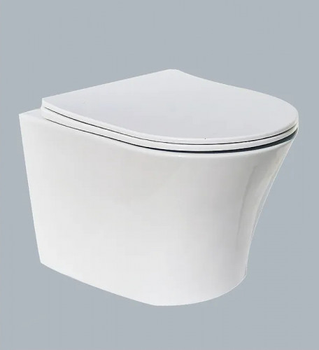 Унитаз Ceruttispa Adige Aria MW CT9245 подвесной Белый матовый с сиденьем Микролифт фарфор подвесной