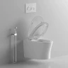 Унитаз Ceruttispa Adige Aria MW CT9245 подвесной Белый матовый с сиденьем Микролифт фарфор подвесной