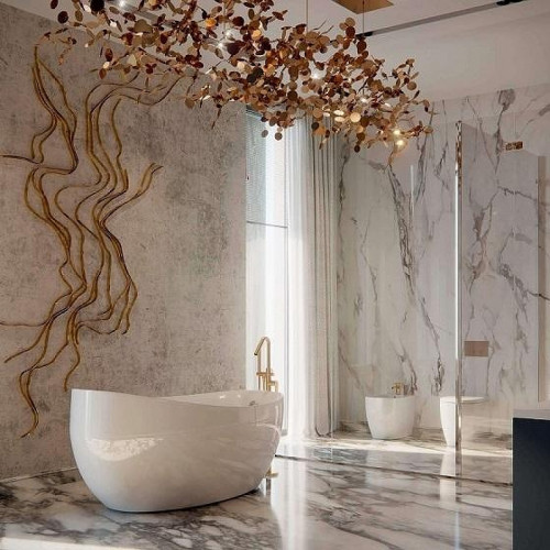 Смеситель для ванны Ramonsoler Alexia 368503DOC Золото брашированное