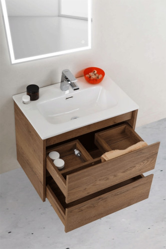 Тумба под раковину BelBagno KRAFT 39-700/390-2C-SO-RT подвесная Rovere Tabacco МДФ / ЛДСП