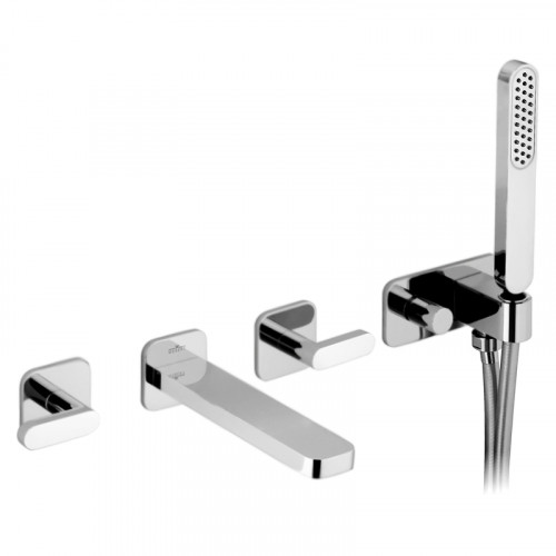 Смеситель для ванны Webert Living LV720901015 Хром встраиваемый