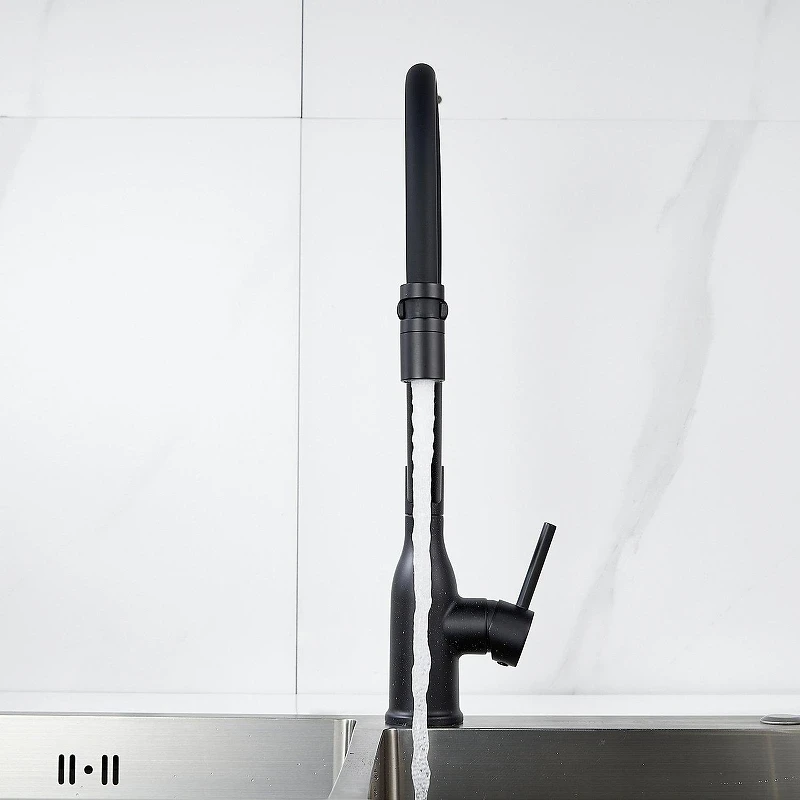 Смеситель для кухни Shevanik S343H-3 цвет Черный