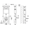 Комплект унитаза с инсталляцией WeltWasser MARBERG 410 + GELBACH 043 MT-WT + MAR 410 SE GL-WT 10000011915 цвет Белый глянцевый с сиденьем Микролифт и клавишей смыва цвет Белый глянцевый