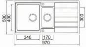 Кухонная мойка Seaman Eco Roma SMR-9750B.B Нержавеющая сталь со смесителем Gappo G4099 Нержавеющая сталь