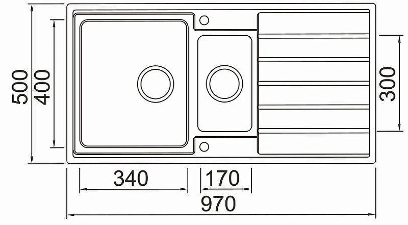 Кухонная мойка Seaman Eco Roma SMR-9750B.B Нержавеющая сталь со смесителем Gappo G4099 Нержавеющая сталь